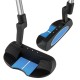 Junior mallet putter with blue accents, designed for kids ages 11-14, featuring a lightweight aluminum alloy head and.