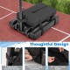 Basketball hoop sandbag with adjustable straps, weather-proof fabric, holds 300 lbs for stable indoor/outdoor use.