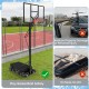 Basketball hoop sandbag holds up to 300 lbs, featuring weather-proof fabric and adjustable buckles for stability.