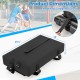 Basketball hoop sandbag with adjustable strap, weather-proof fabric, holds up to 300 lbs for stable outdoor use.