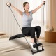 Adjustable decline sit-up bench with resistance bands, designed for effective home workouts and featuring a comfortable.