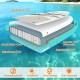 11 feet inflatable stand-up paddle board with reinforced PVC, non-slip deck, and dual action hand pump for easy use.