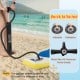 Dual action hand pump for quick inflation of the 11 Feet Premium SUP Inflatable Stand Up Paddle Board with accessories.
