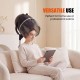 Salon standing hair dryer bonnet with swivel hood, adjustable temperature, and portable design for home or salon use.
