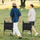Set of 2 outdoor folding chairs with breathable seats, lightweight design for easy carrying and storage in outdoor.