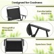 Outdoor folding chair with breathable seat, ergonomic backrest, and rustproof frame, perfect for backyard or camping.