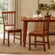 Set of 2 dining chairs with solid rubber wood legs, elegantly designed for kitchen or dining room use.
