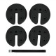 Set of 4 canopy weights, 20lbs each, made of weather-resistant PE with no-pinch design for secure outdoor use.
