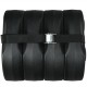 Set of 4 black canopy weights, 20lbs each, featuring a no-pinch design for secure stacking and easy transport.