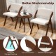 Set of 4 folding kitchen dining chairs with rubber wood legs in walnut finish, featuring a modern design for versatile.