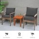 Gray deep seat chair cushion pads set with rope belts, ideal for indoor and outdoor use, featuring sun protection and.