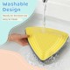 Washable yellow non-slip balance stone, designed for kids' play, easy to clean, perfect for indoor and outdoor use.