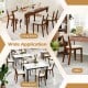Sherpa dining chair set of 4 with walnut rubber wood legs, ideal for dining rooms, offices, and restaurants.