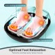 Shiatsu foot massager with air compression and heat, providing deep kneading for optimal foot relaxation and comfort.