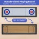 Double-sided tabletop board game featuring shuffleboard and curling designs for exciting family game nights.