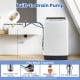 Compact full-automatic washing machine with built-in drain pump, stainless steel inner, and 11 lbs capacity for.