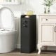Small Bathroom Storage Cabinet 4-Tier with Slide Out Drawers on Casters - Gallery View 3 of 10