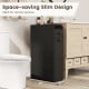 Small Bathroom Storage Cabinet 4-Tier with Slide Out Drawers on Casters - Gallery View 7 of 10