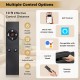 Remote control for Smart WiFi Electric Fireplace with 10 ft range, featuring timer, color adjustments, and heat.