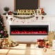 Wall-mounted Smart WiFi Electric Fireplace with 12 flame colors, 750W/1500W heating for cozy holiday ambiance.