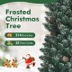 Snowy artificial pencil Christmas tree with 214 branches and 25 pine cones, perfect for festive indoor decoration.