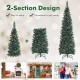 Snowy 5 ft artificial pencil Christmas tree with pine cones, featuring a slim design for space-saving indoor decoration.