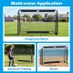 6 ft x 4 ft soccer goal set with metal frame and net, ideal for backyard training and playground matches.