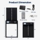 Solar powered automatic chicken coop door with anti-pinch function, clear display, and dual charging options for poultry safety.