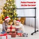 Portable double freestanding ballet barre in black, adjustable height for dancing and stretching, ideal for home or.
