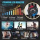 Magnetic elliptical machine with adjustable resistance, LCD monitor, and sturdy triangular frame for safe workouts.