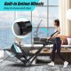 Magnetic elliptical machine with built-in wheels for easy movement, featuring adjustable seat and handlebar for.