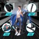 Magnetic elliptical machine with adjustable handlebars and pedals, designed for quiet, effective workouts at home.