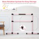 Portable pink Pilates ballet barre with adjustable double dance bars and anti-slip footpads for stable workouts.