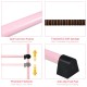 Portable pink Pilates ballet barre with adjustable double dance bars and anti-slip foot pads for stability and comfort.
