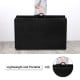 Black 4' x 10' folding gymnastics mat with handle, ideal for yoga, aerobics, and easy transport for versatile exercises.