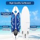 6-foot white surf foamie board with durable foam top, EPE deck, and removable fins, ideal for beginners at the beach.