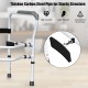 Steel safety toilet rail featuring a sturdy carbon steel frame and adjustable clamps for versatile bathroom use.