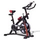 Adjustable indoor exercise cycling bike trainer with a 22 lbs flywheel and LED display for fitness workouts.