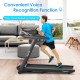 Folding treadmill with a 4.75 HP motor, touch screen control, and spacious 51" x 18" running area for comfortable.