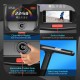 Folding treadmill control panel featuring a touch screen, device holder, and removable control knob for easy operation.