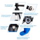 Double action manual SUP hand pump with gauge, aluminum body, anti-slip handle, and thickened base for stability.
