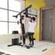 Multifunction Cross Trainer Workout Machine with dual arm press and pulley system for versatile home workouts.