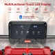Multifunctional LED display of the 2.25 HP electric treadmill showing speed, distance, and calories for home workouts.