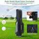 14-way golf cart stand bag with waterproof rain hood, featuring zippered pockets and durable nylon for protection.