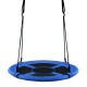 Blue 40-inch flying saucer tree swing made of 600D oxford fabric, perfect for outdoor play and relaxation.