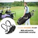 9-inch golf stand bag with double shoulder straps and soft pad for comfortable carrying, featuring 7 pockets for.