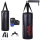 40lbs filled punching bag set with gloves, jump rope, and hook; ideal for kids over 5 for boxing and MMA training.
