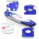 Adjustable inflatable stand-up paddle board with bungee storage, carrying handle, and ankle leash D-ring for versatile.