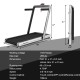 Folding treadmill with remote control, 4.75HP motor, 0.6-10.5mph speed, ideal for home or under-desk use.