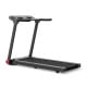 Folding treadmill with 3.75HP motor, 5-layer anti-slip belt, and LCD display for home workouts and easy storage.